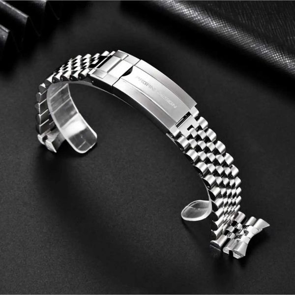 Bandas de reloj Diseño Pagani para hombre Correa de acero inoxidable Adecuado para PD1661 PD1651 PD1644 Ancho de banda 20 mm Longitud 220 mm Q231212