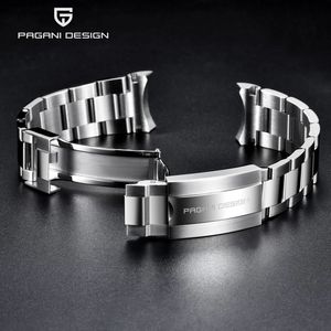 Bracelets de montre PAGANI DESIGN Office Original PD1661 PD1662 PD1651 Montre 316L Bracelet en acier inoxydable Bracelet jubilé Largeur 20MM Longueur 220MM 231204
