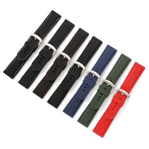 Bekijkbanden Snelle release Pins Sport Rubber Watch Riem 18mm 20 mm 22 mm 24 mm vervangende siliconen horlogeband waterdichte polshorloge Band Beltl2404