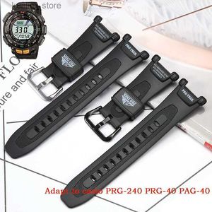 Horlogebanden rubberen band geschikt voor Casio Protrek PRG-240 PRG-40 PAG-40 Pathfinder-serie heren waterdichte band harsaccessoires L240307