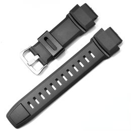 Bracelets de montre Bracelet en caoutchouc pour Casio GSHOCK PROTREK PRG260 270 550 250 PRW350025005100 Bracelet noir 18 mm Silicone Sport WatchBand 230803