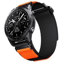 Bandas de reloj Runcool 22 26 mm Correa de nailon militar Garmin Fenix7 7Pro 5x 6 6x 6xpro 7X 7XPro Instinto de liberación rápida