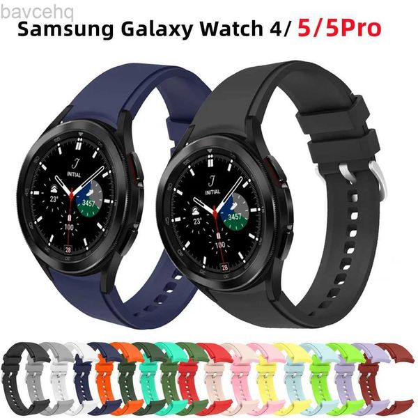 Bracelets de montre Samsung Galaxy Watch 4 44mm 40mm 5 Pro montre intelligente Silicone sport Correa Bracelet Galaxy Watch 4 classique 46mm 42mm bracelet de montre 24323