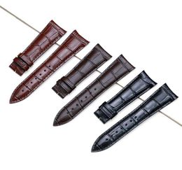 Montre les bandes Sauppo adaptées à la boucle en cuir de première bande Frederique First Layer 23 mm Brun noir et brun ceinture7329784