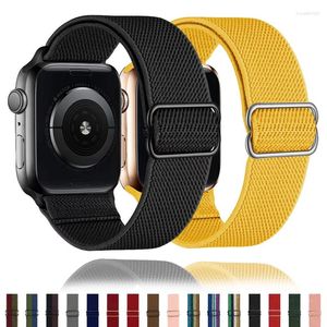 Horlogebanden Chouchou riem voor Apple Band 49mm 45mm 44mm 40mm 41mm verstelbare nylon solo lus armband IWatch serie Ultra 3 5 Se 7 8