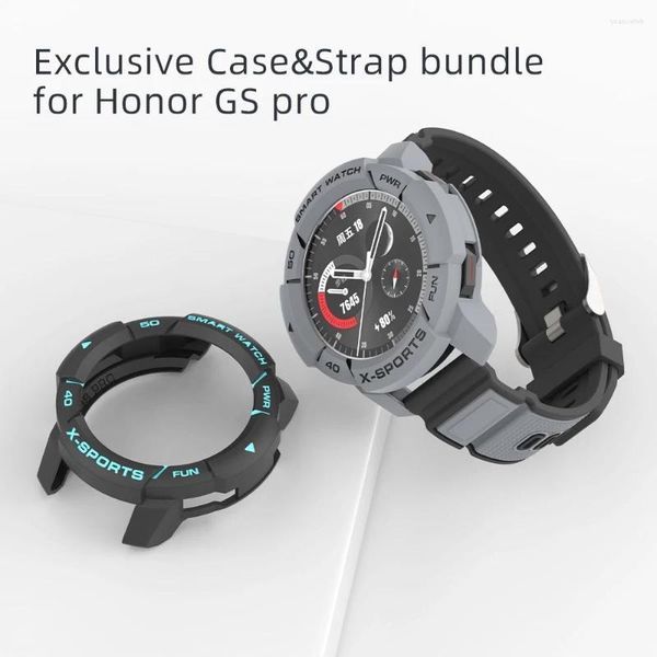 Bracelets de montre SIKAI Case Strap Bundle Pour Huawei Honor Gs Pro Shell Protecteur D'écran Couverture Bande Bracelet Smart Accessoires