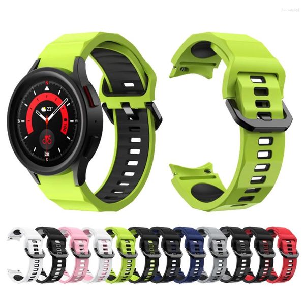 Bracelets de montre bracelet en Silicone pour Samsung Galaxy 5 accessoires 40mm 44mm 45mm bracelet de Sport en plein air Pro