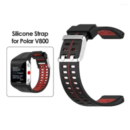 Horlogebanden siliconen band vervanging voor Polar V800 GPS slimme armband polsband