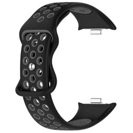 Bekijk banden siliconen ademende riem voor Redmi Watch 4 / Xiaomi Band 8 Pro Replament Bracelet Belt Soft TPU op Watch4 Watchband Polsbandl2404