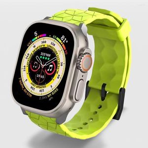 Horlogebanden Siliconen Sportband Voor Apple Ultra 49mm 8 7 45mm 41mm Rubberen Armband Iwatch Series 6 5 Se 4 3 42 44mm 38 40mm Band