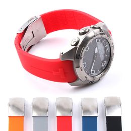 Bracelets de montre Bracelets de montre en Silicone 20mm 21mm sport pour Tissot Touch T013 T047 bracelet en caoutchouc t-sport bracelet de montre étanche T013420A T047420A T33 230716