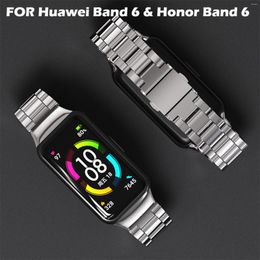 Bracelets de montre SinHGeY Bracelet en métal pour Huawei Band 6 Honor Bracelet en acier inoxydable Bracelet de remplacement