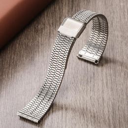 Horloge Bands Sliver 20MM 22MMStainless Steel Horloge Band Casual Unisex Superieure Armband Duurzaam Haak Sluiting Horloges Band