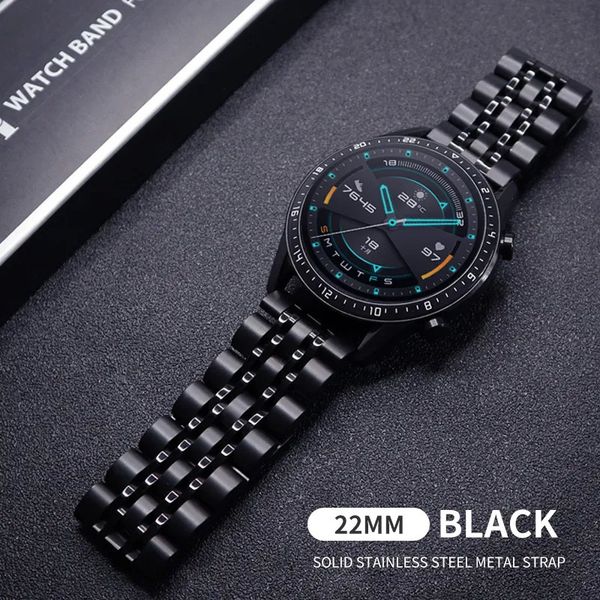 Bracelets de montre en acier inoxydable 22mm 20mm hommes femmes bracelet en métal bracelet Smartwatch remplacement montres traditionnelles 230928