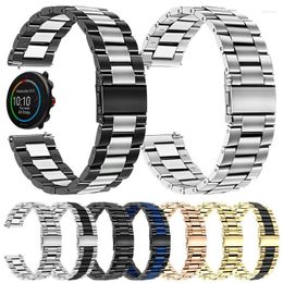 Bracelets de montre Bracelet en acier inoxydable pour Polar Vantage M2 M/IGNITE 2 bandes grain X/Unite métal Bracelet de luxe 20mm 22mm Hele22