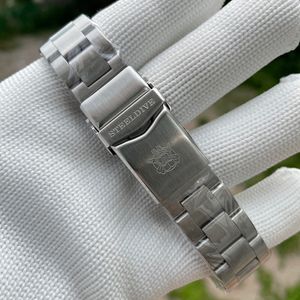 Bracelets de montres STEELDIVE Marque 20MM Bracelet de remplacement en acier inoxydable Boucle déployante signée avec sécurité pour montres de plongée 230727