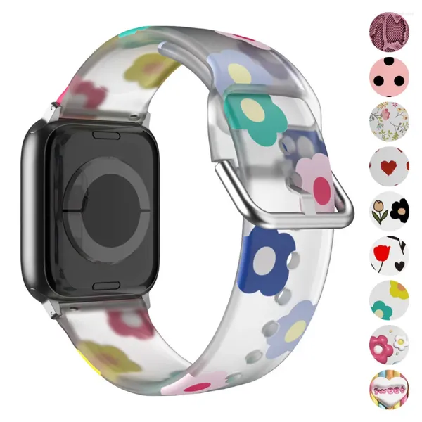 Correa de reloj para Apple Band 44mm 40mm 45mm 41mm 38mm 42mm Correa impresa pulsera IWatch Series 8 7 6 5 3 SE 9 Ultra 2 49mm