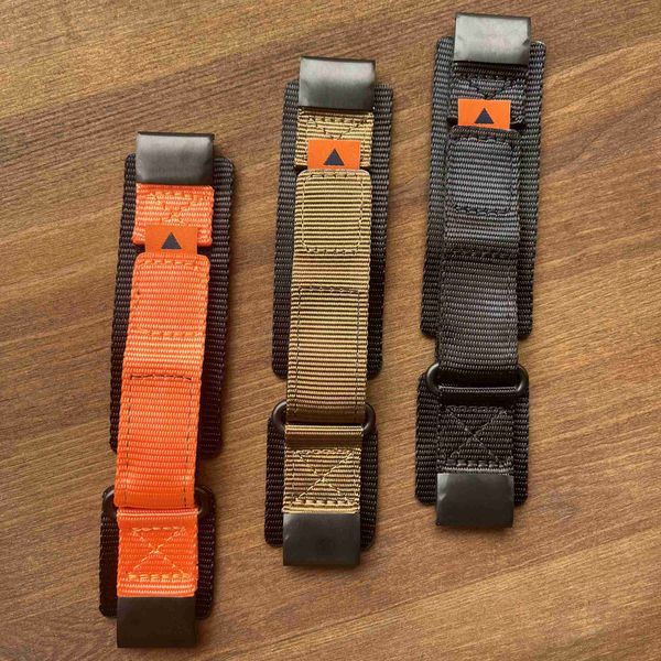 Regarder des bandes adaptées à Garmin 22 26 mm Sangle en nylon 5plus 6pro 7pro STRAPE DE MONTRATION DU TOUCHE SIMPLE FENIX7XPRO 5XPLUS BRACELET TACTIX7 ENDURO STRAP 240424