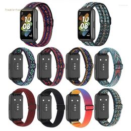 Bandas de reloj Correa de reloj inteligente a prueba de sudor para Huawei Band 7 Pulsera ajustable a prueba de agua Sport Nylon-Bracelet Dura