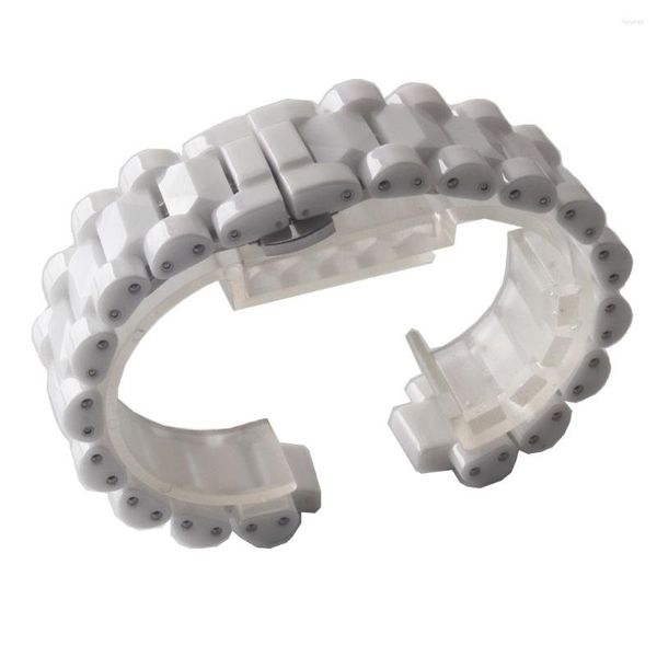 Bracelets de montres Bracelet de montre blanc Concave 10mm Marque Montres pour hommes Accessoires Fit J12 Céramique 19mm Bande de rechange Bracelets Bracelets Liens spéciaux