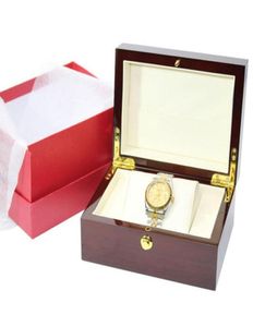 Boîte de montre Boîte de montre en bois de luxe avec caisse d'oreiller Boîtes à cadeaux Regarder Boîtes-cadeaux Glitter20082179156