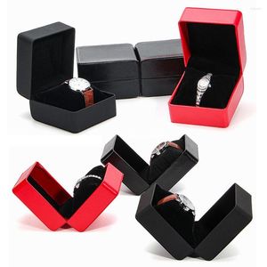 Bekijk dozen 1 polshorloges Box Window Organizer voor Save 6 Case Sieraden Display Opslaghouder