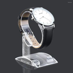 Boîtes de montre 10/20 pièces C Type plastique Transparent présentoir bijoux Bracelet manchette Bracelet support vitrine