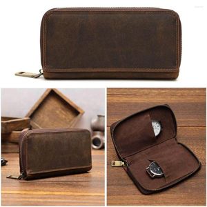 Boîtes de montres, sac de Protection contre la poussière à 2 fentes, étui Portable, emballage cadeau, pochette de rangement pour montres