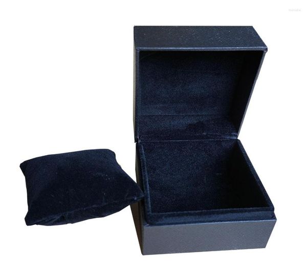 Boîtes de montre 4pcs / lot en gros bijoux noirs Case de cadeau Plasticlint OEM peut personnaliser la boîte de logo Promotion Promotion Chine
