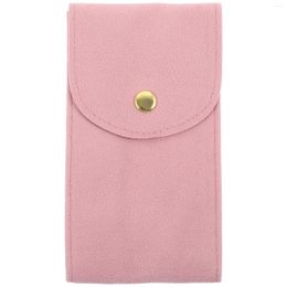 Boîtes à montres, sac, pochette, étuis de voyage Double face pour femmes, support en flanelle perlée