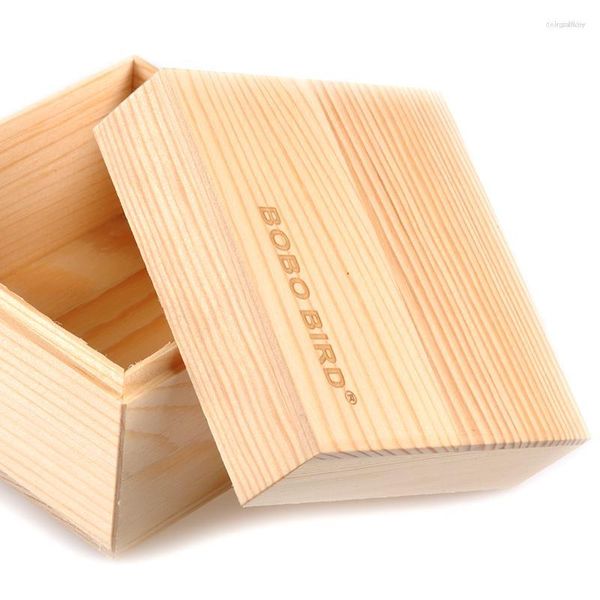 Cajas de reloj BOBO BIRD Caja de madera de bambú en blanco para reloj/reloj y joyería