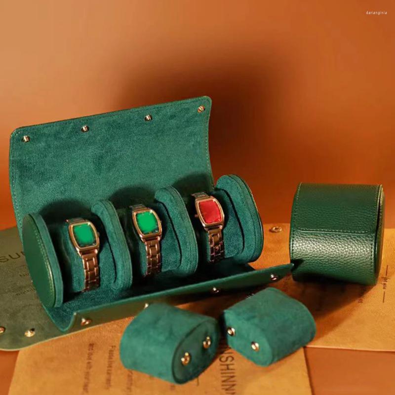 Watch Boxes Boderry Watches Men Storage Box Stylish Case Portable Fashion Holder Organizer Man