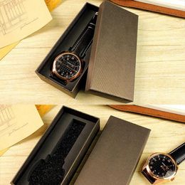 Boîte de montre Box Box haut de gamme European Men's Rectangle Display Storage