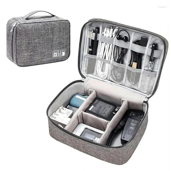 Boîtes de montre, sac de rangement de câbles, organisateur électronique numérique étanche, ligne de données USB Portable, chargeur, prise de voyage