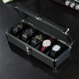 Watch Boxes Cases 1/3/5 fentes valise en aluminium présentoir boîte de rangement montre boîte de rangement boîtier support de montre horloge montre horloge boîte à outils 231128