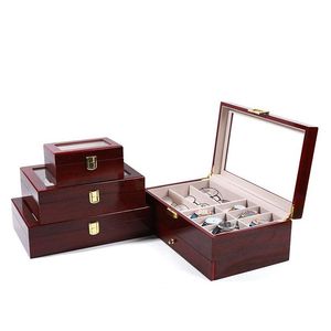 Horlogedozen Cases 2/3/5/6/10/12 Grids Houten Horloges Case Houder Organizer Opslag Voor Quartz Armbanden Sieraden Box Display Gift Drop