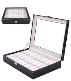 Boîtes de montre Cases 2024 Slots Trave PU Display Box Double Deck Rangement Case Organisateur Classic Holder Pad Cushion Affichage J26772874