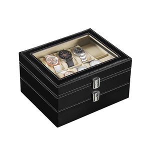 Cajas de reloj, 20 vigas, caja de reloj de almacenamiento hecha a mano, exhibición de joyería de tiempo, reloj para gafas y sujeción 230911