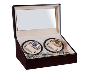 Bekijkboxen Cases 4 6 Automatische Winder houten doos SLUIT Collectie opberghouder dubbele kop schudmotor Remontoir2652188