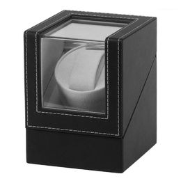 Scatole per orologi Custodie per avvolgitori con schermo vibrante per motore avanzato Display per display Scatola per gioielli con avvolgimento meccanico automatico1285w