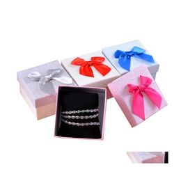 Bekijk dozen Cases Exquisite Bow Luxe paper papier sieraden pols horloges houder display opslag doos cadeau geld organisator case drop deliv otufr
