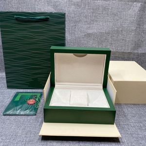 Bekijk dozen Cases Factory Sonalized Travel Sieraden Horloge opbergtas houten horlogebox voor r0lexable groen luxe cadeau fluweel horloge zakjes 230222