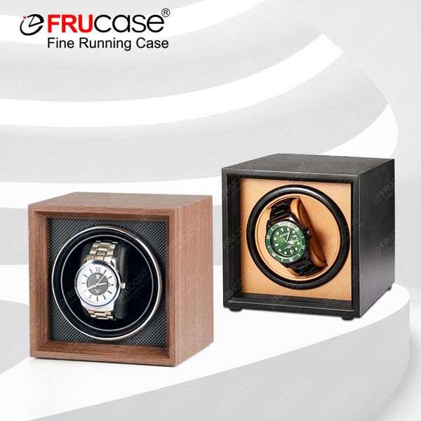 Boîtes à montres Coffrets FRUCASE MINI Remontoir pour montres automatiques boîte à montres remontoir automatique Mini style peut être placé dans un coffre-fort ou un tiroir 230704