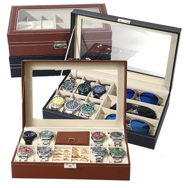 Boîtes de montres, étuis faits à la main, horloge, bijoux, support organisateur de bijoux pour bijoux et maintien du cadeau de noël 231101