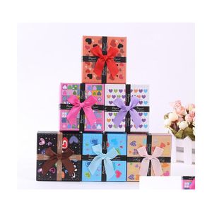 Bekijk dozen Cases Square trouwdatum sieraden cadeau delicate solide kleur verpakking doos groothandel drop levering horloges accessoires ot7wo