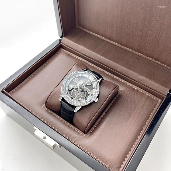 Cajas de relojes Diamond para hombre, automático, esfera grande, unisex