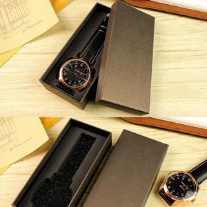 Montre Boîtes Présentoir Bijoux De Stockage Organisateur Cas Décoration Cadeau 14.5x6.5x3 cm Homme Rectangle 4 Couleurs