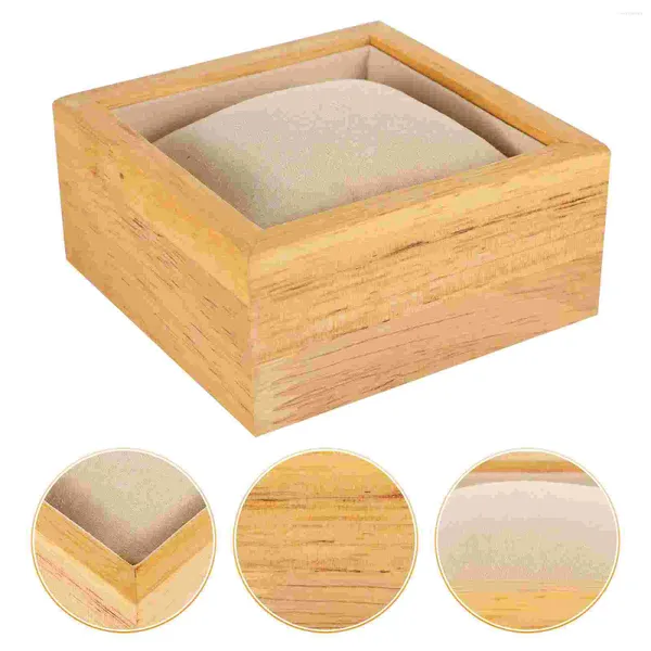 Cajas para relojes, soporte de exhibición, soporte para escaparate de pulsera individual, accesorios, almohada, caja de almacenamiento de joyería de franela