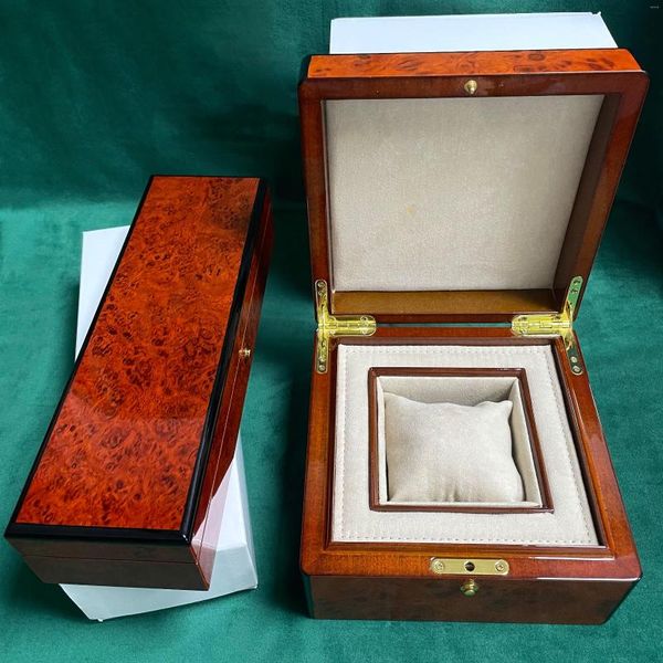 Proveedor de fábrica de cajas de reloj, venta al por mayor, naranja con cajas de madera originales Breg Of Naples, relojes personalizados, regalo