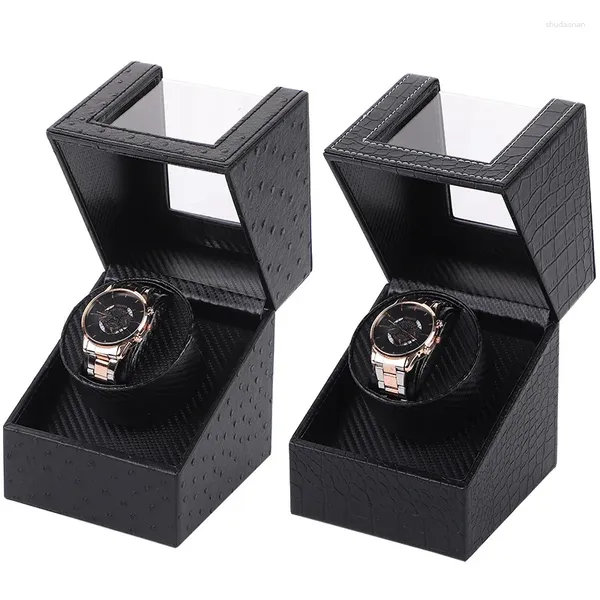 Cajas de relojes Handmand Single Winder para caja de relojes automática Carga USB 1 0